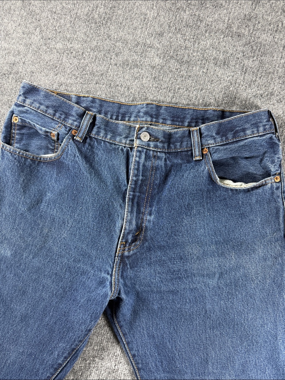 Levi's 517 Men's Dark Blue Bootcut Jeans - Picture 4 of 8
